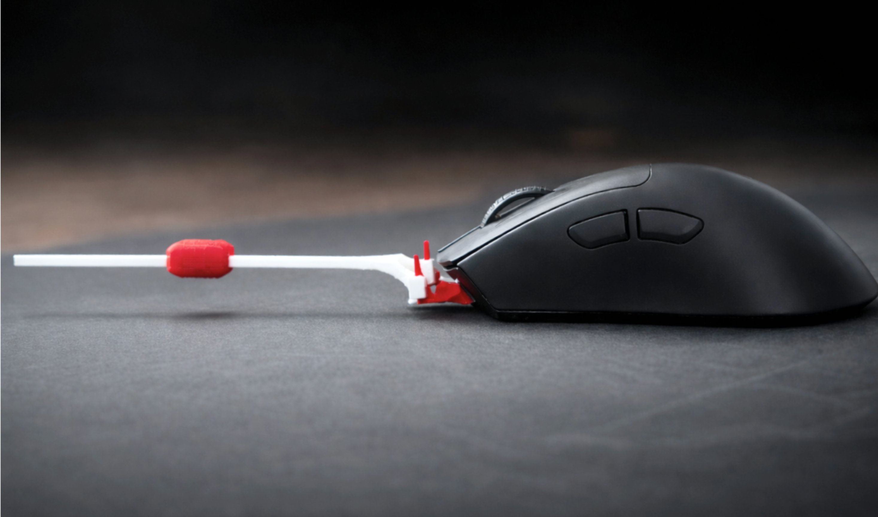 Vekko lever detail — counterweight visible at the tip of the lever arm